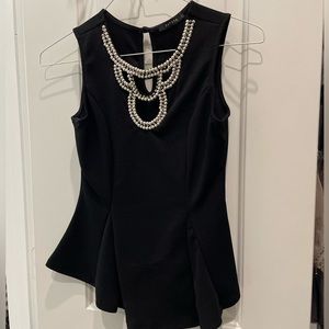 Dress shirt with pearls